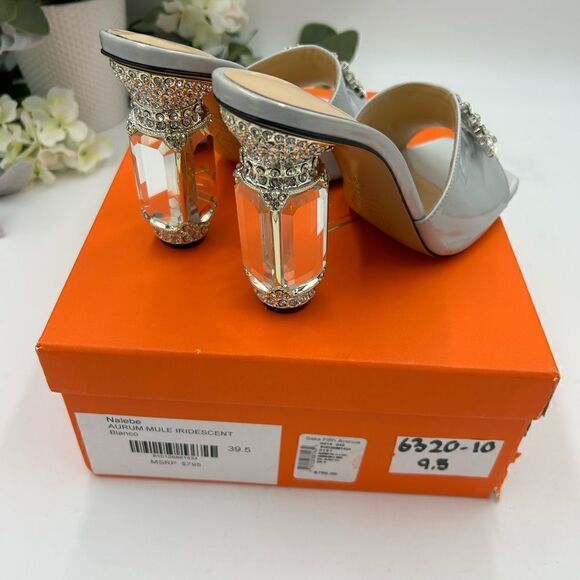 - Women’s Nalebe diamanté iridescent mule, size 39.5 made in Italy - Picture 7 of 9